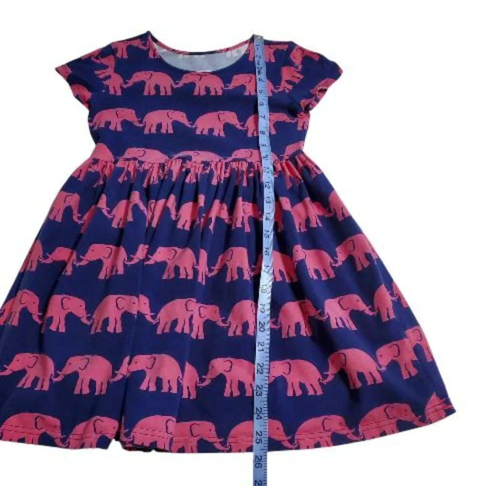 Kelly's Kids Elephant Print Dress Size 7-8